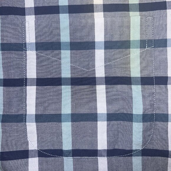 Bonobos Shirt Mens Size XL Slim Fit Blue Checkered Long Sleeve Button LOT OF TWO - Picture 9 of 10